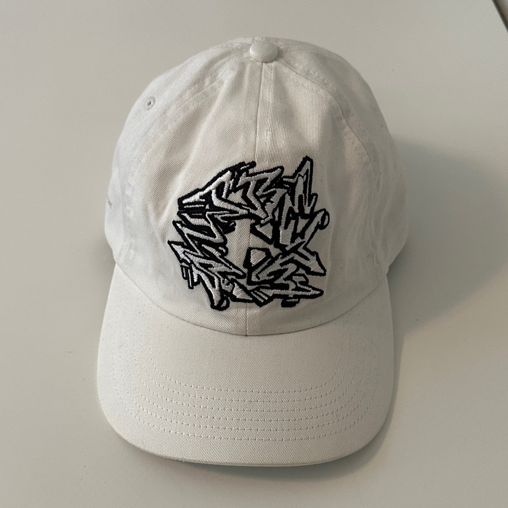 Supreme White Cap with Black Logo